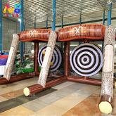 NB-SG032 PVC inflatable double axe throwing games interactive shooting games tomahawk Sport sale for kids adults